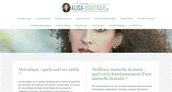 Desktop Screenshot of alisa-boutique.fr